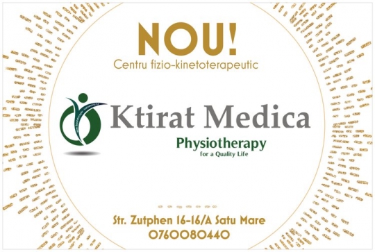 S-a deschis noul Centrul nostru fizio-kinetoterapeutic Ktirat Medica, în Satu Mare.